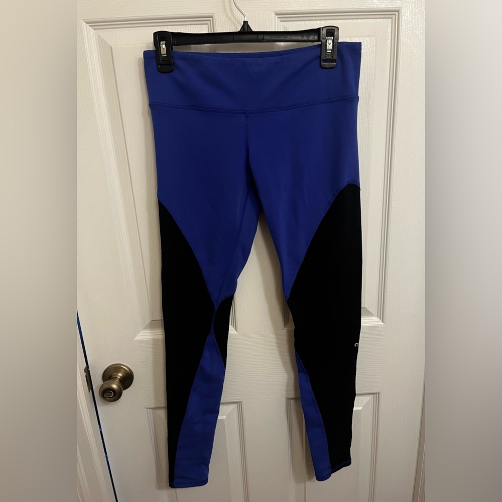 ALO Yoga Blue and Black Leggings